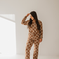 Women's Bamboo Pajama | Gingerbread Checkerboard 2024