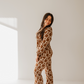 Women's Bamboo Pajama | Gingerbread Checkerboard 2024