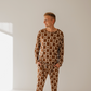 Men's Bamboo Pajamas | Gingerbread Checkerboard 2024