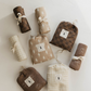 Muslin Swaddle | Faded Brown Checkerboard
