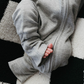 Bamboo Zip Pajamas | Ribbed Grey