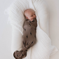 Bamboo Swaddle | Black & Brown Lightning Bolt