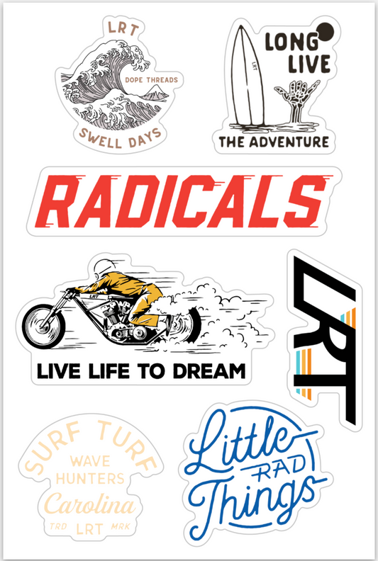 RAD STICKER SHEET