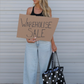 ff Warehouse Sale Tote Bag | B&W Polka Dot
