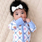 Bamboo Zip Romper | Chickens & Flowers