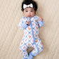 Bamboo Zip Romper | Chickens & Flowers