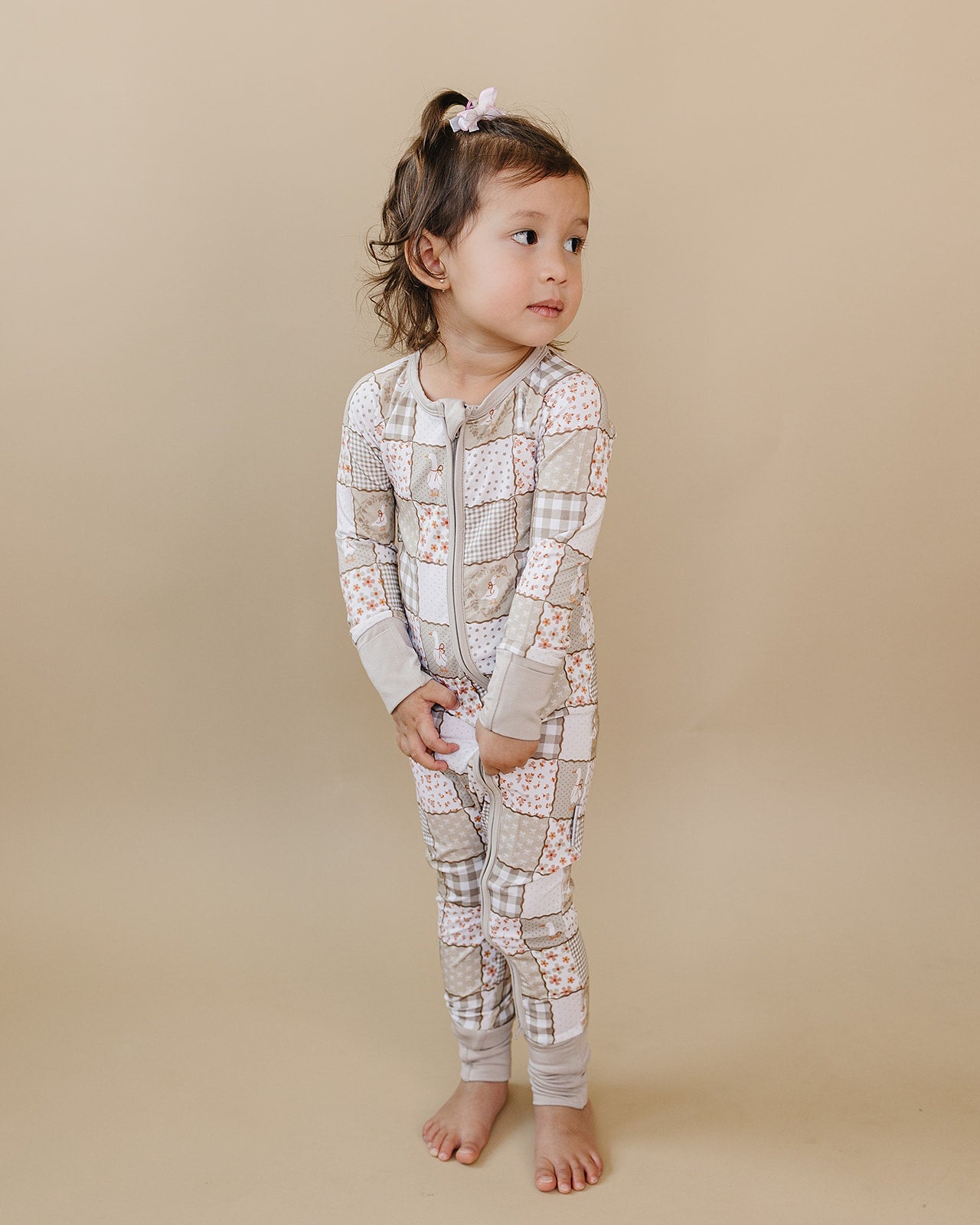 Bamboo Zip Romper | Cottage Goose