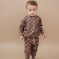Jogger Set | Espresso Checkered