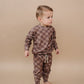 Jogger Set | Espresso Checkered