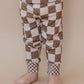 Ribbed Bamboo Two Piece Set | Latte Checkered