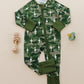 Bamboo Zip Romper | Green Camo Bolts