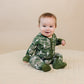 Bamboo Zip Romper | Green Camo Bolts