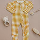 Bamboo Zip Romper | Yellow Gingham