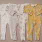 Bamboo Zip Romper | Yellow Gingham