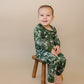 Bamboo Two Piece Set | Green Camo Bolts