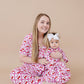 Bamboo Women's Button Up Set | Cherry Bow