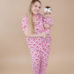 Bamboo Women's Button Up Set | Cherry Bow