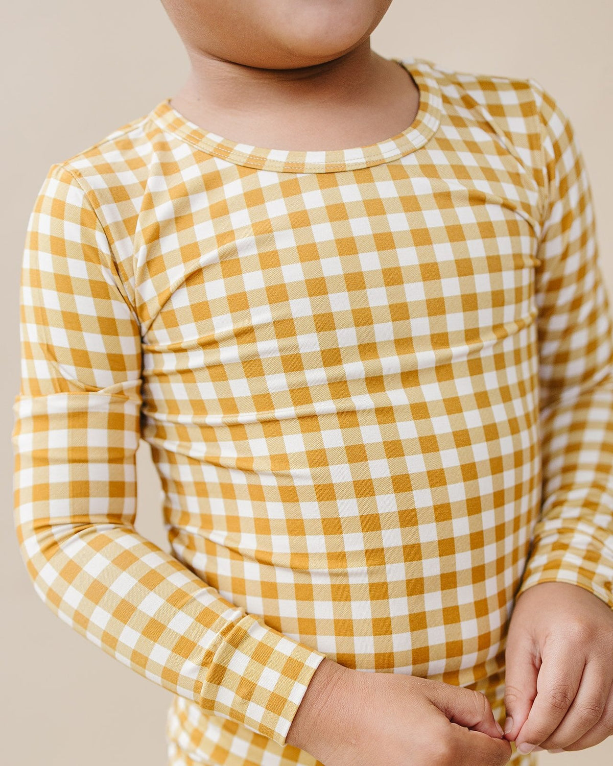 Bamboo Two Piece Set | Yellow Gingham