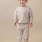 Jogger Set | Beige Gingham
