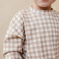 Jogger Set | Beige Gingham