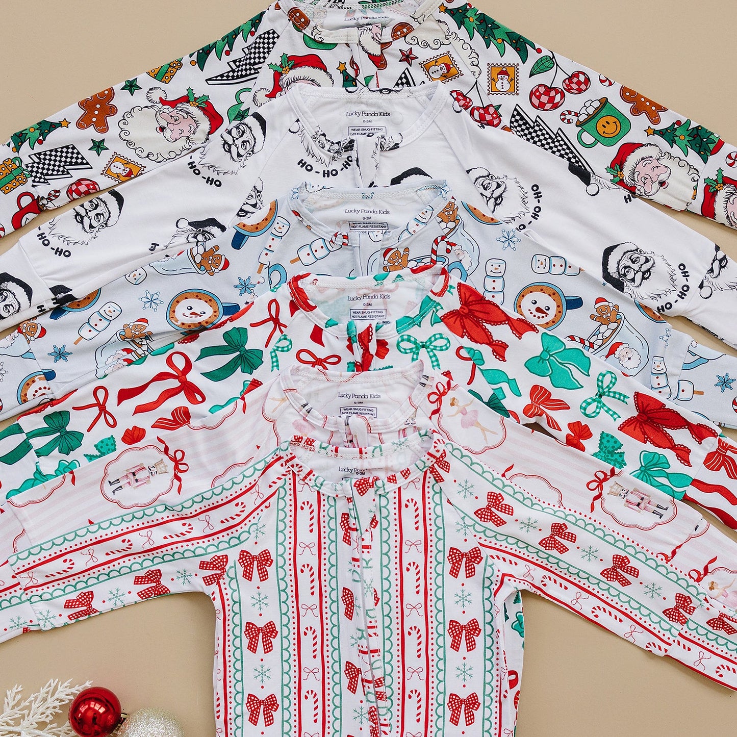 Bamboo Zip Romper | Cool Santa