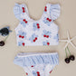 Two Piece Swimsuit | Blue Cherry