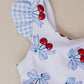 Two Piece Swimsuit | Blue Cherry