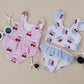 One Piece Swimsuit | Gingham Cherry