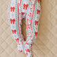 Bamboo Zip Romper | Retro Candy Cane