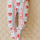Bamboo Zip Romper | Retro Candy Cane