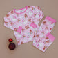 Bamboo Two Piece Set | Pink Christmas
