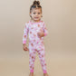 Bamboo Two Piece Set | Pink Christmas