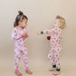 Bamboo Two Piece Set | Pink Christmas