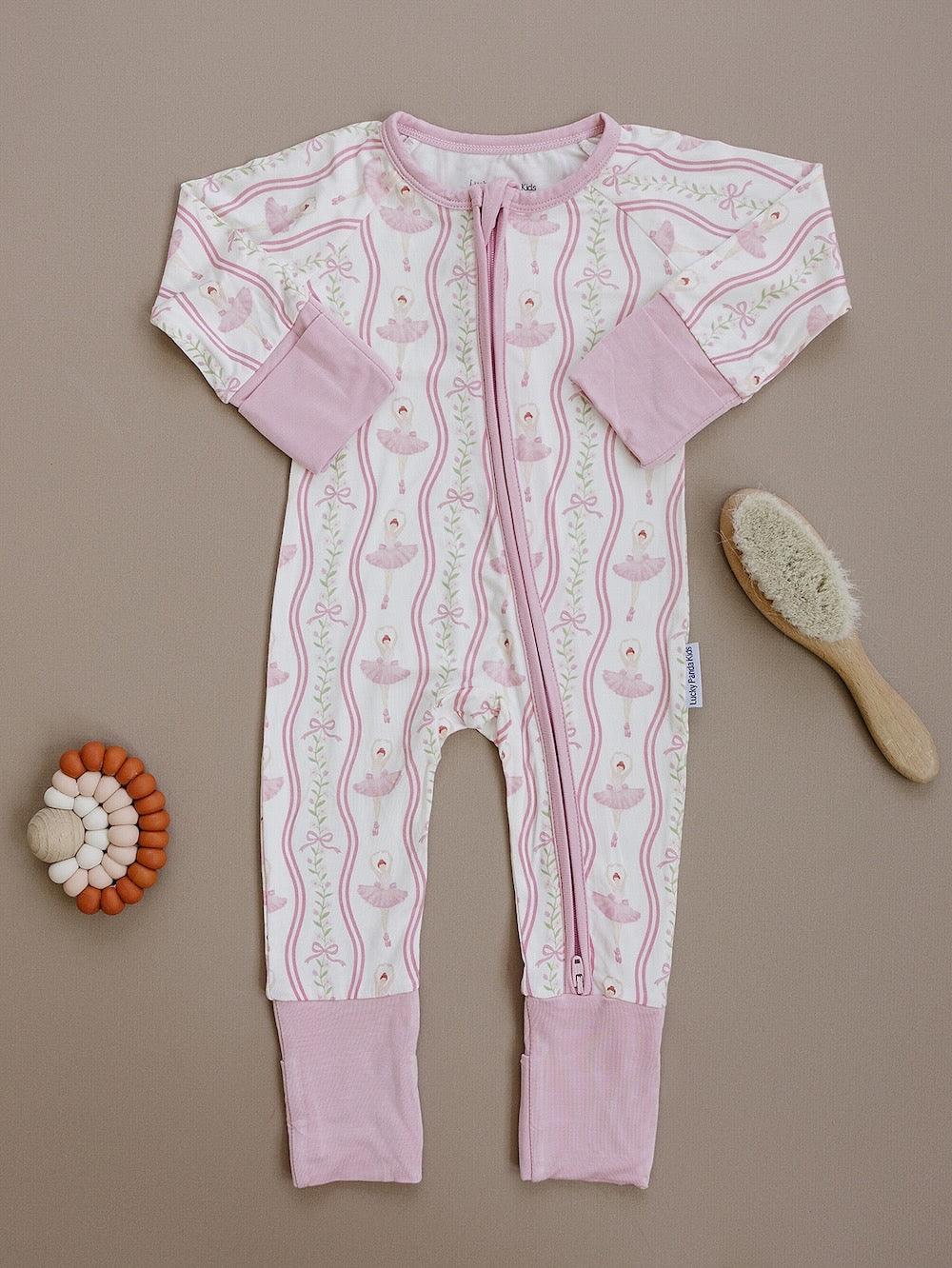Bamboo Zip Romper | Little Ballerina