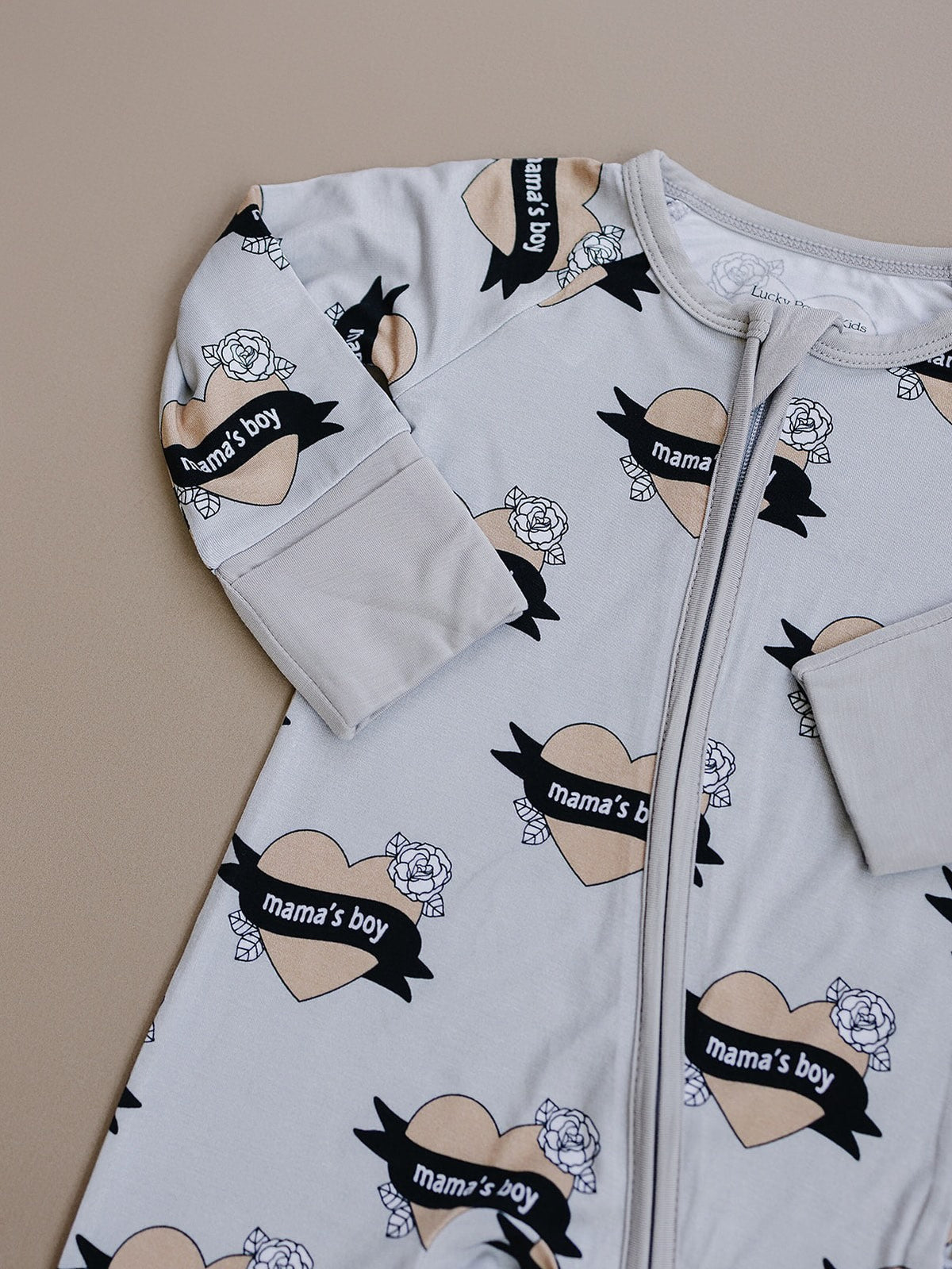 Bamboo Zip Romper | Mama's Boy