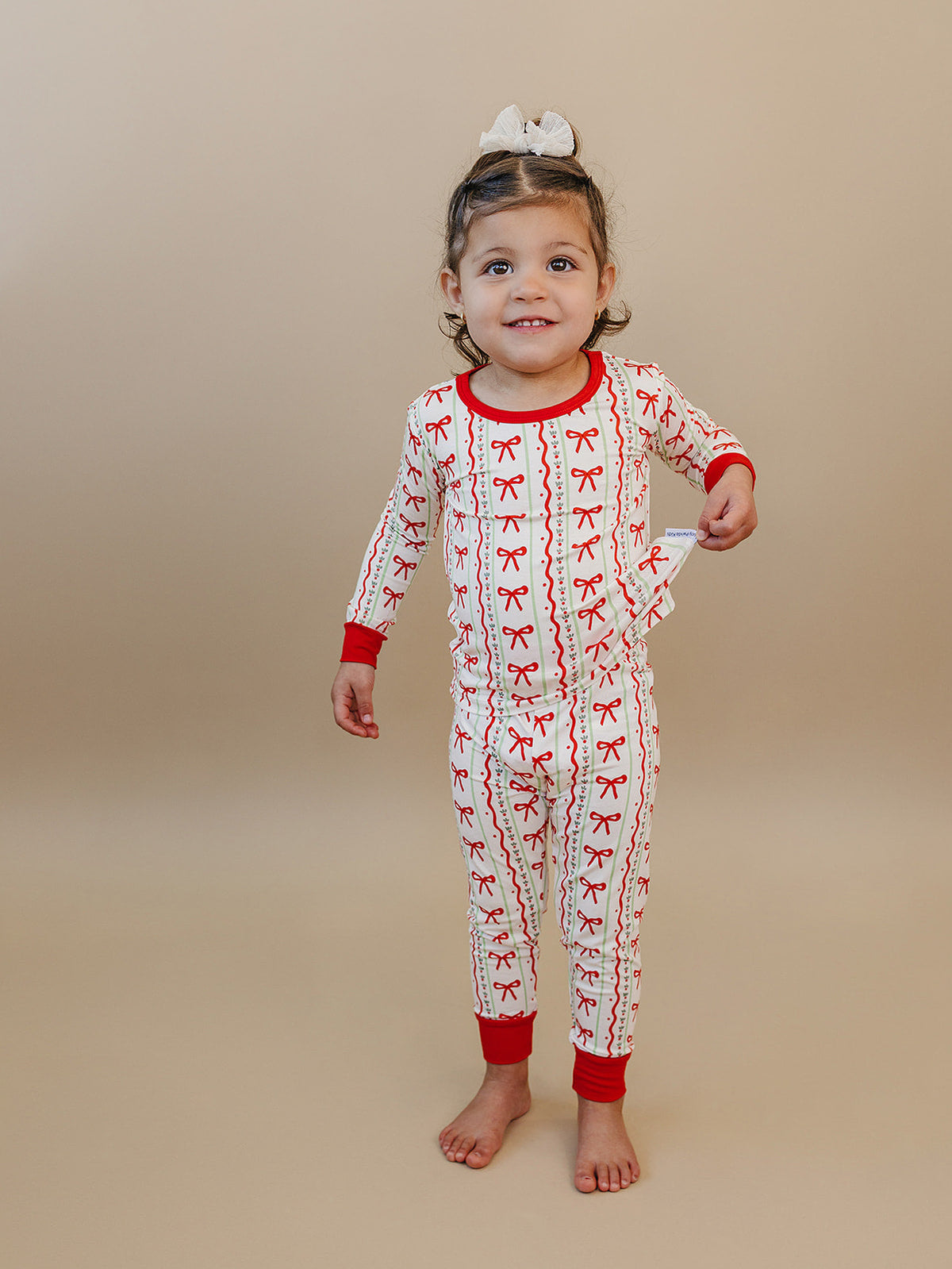 Bamboo Two Piece Set | Christmas Bows