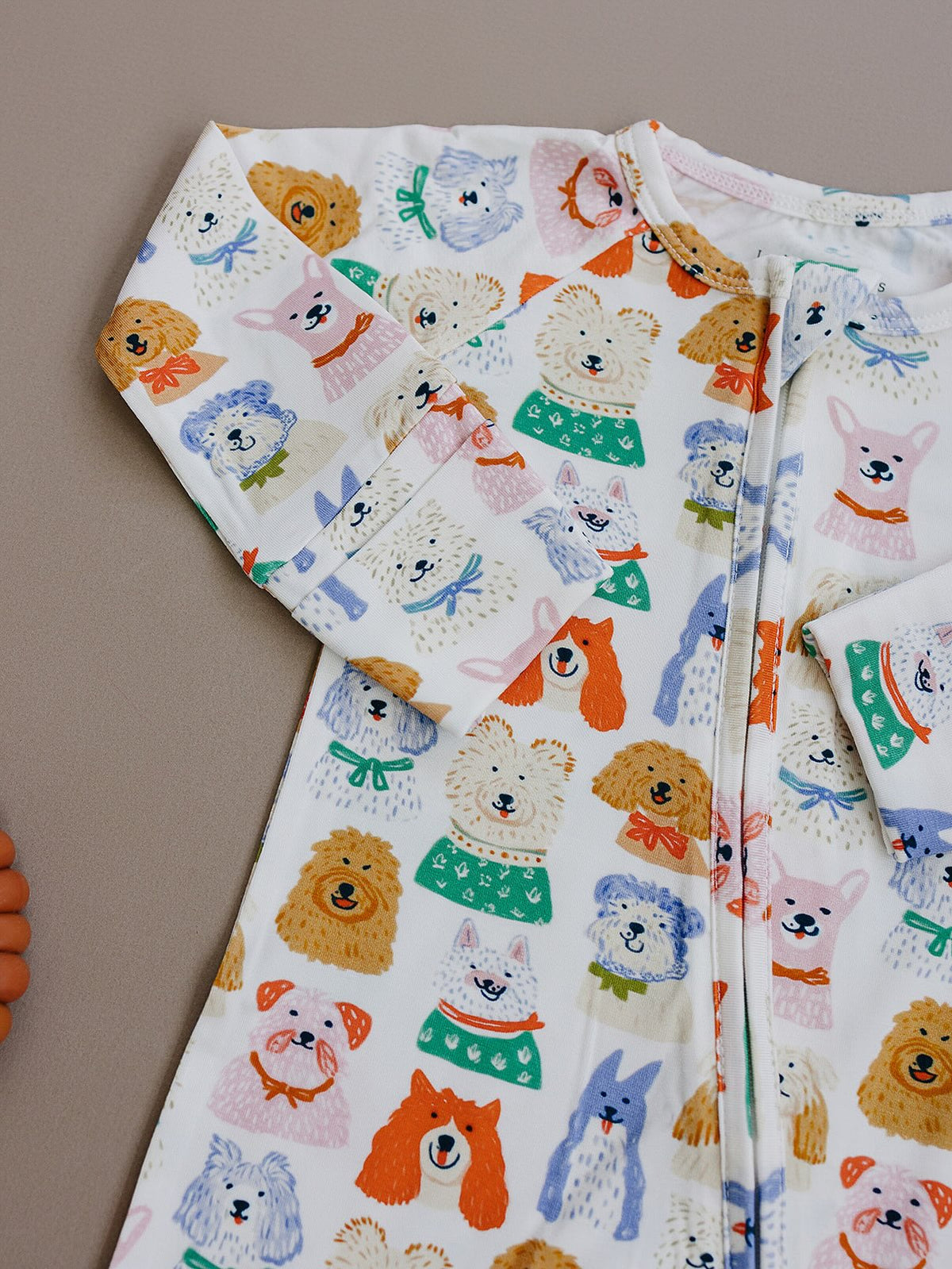 Bamboo Zip Romper | Puppy Club