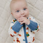 Bamboo Zip Romper | Touchdown Teddy