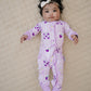 Bamboo Zip Romper | Raspberry