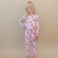 Bamboo Two Piece Set | Pink Christmas