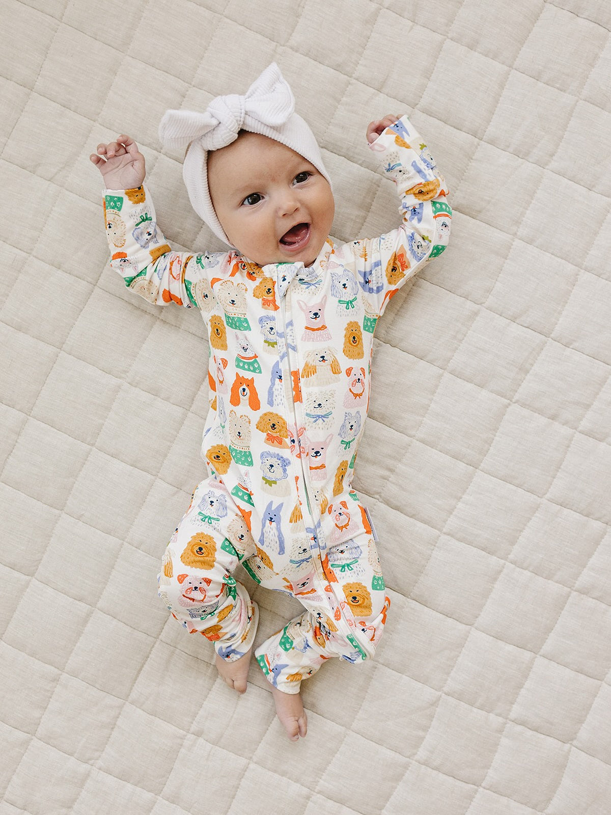 Bamboo Zip Romper | Puppy Club