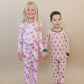 Bamboo Two Piece Set | Pink Christmas
