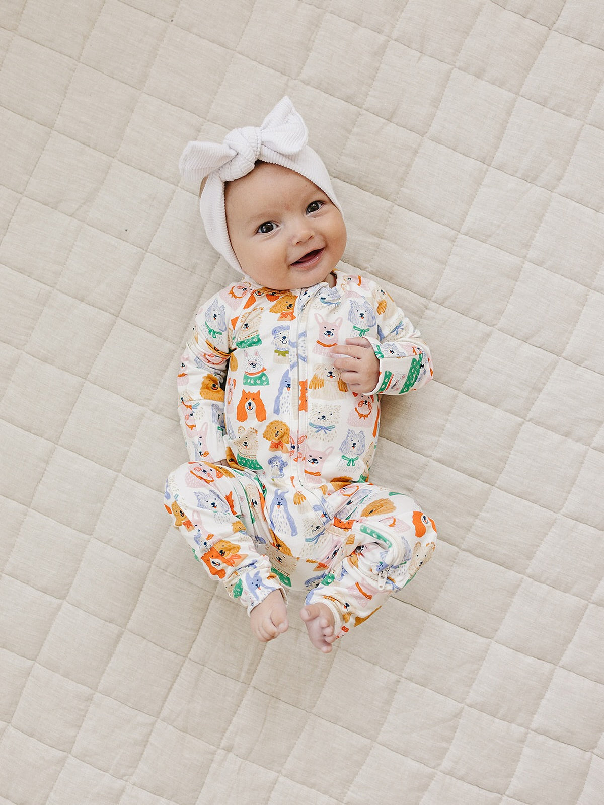 Bamboo Zip Romper | Puppy Club