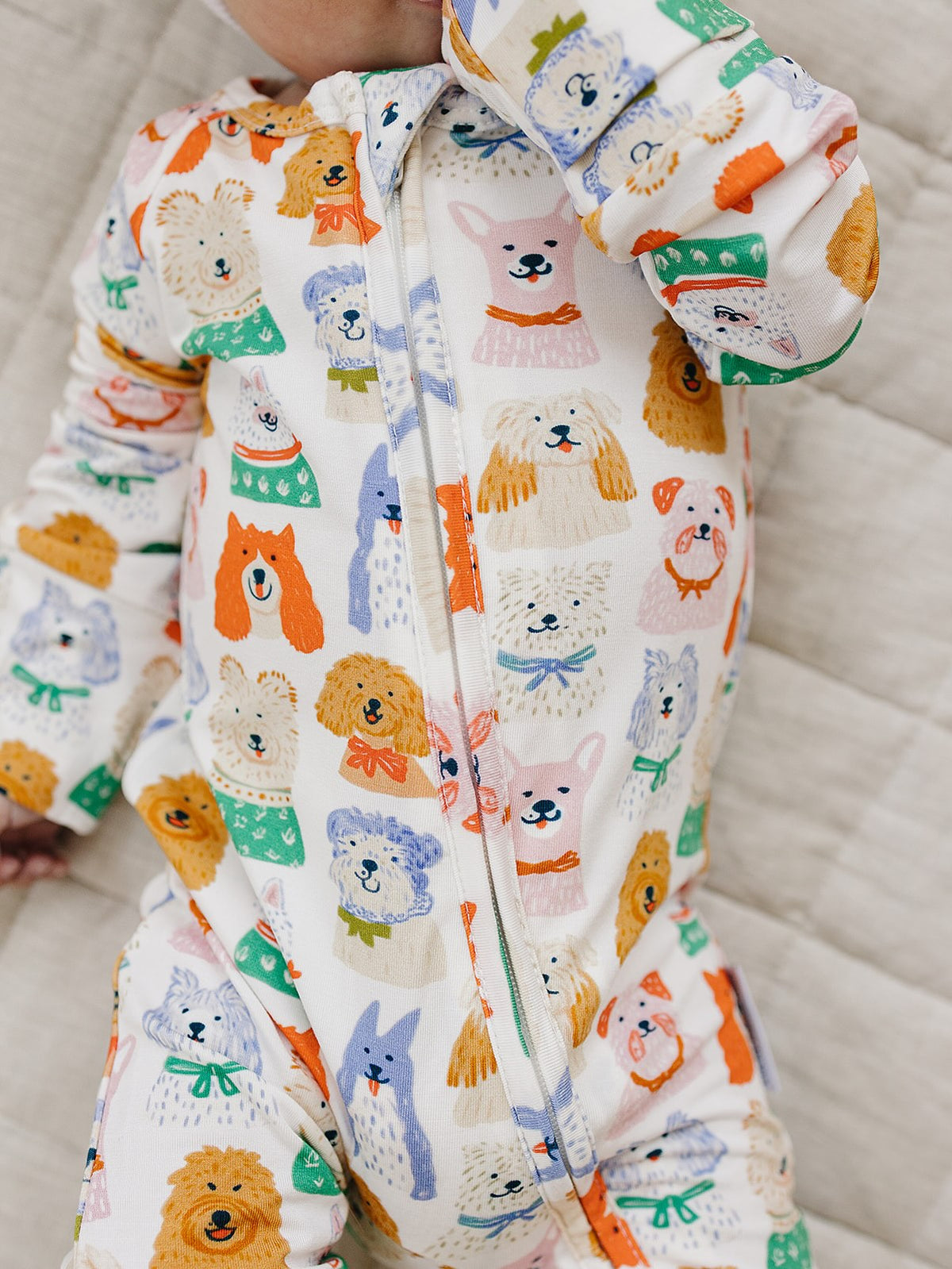 Bamboo Zip Romper | Puppy Club