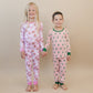 Bamboo Two Piece Set | Pink Christmas