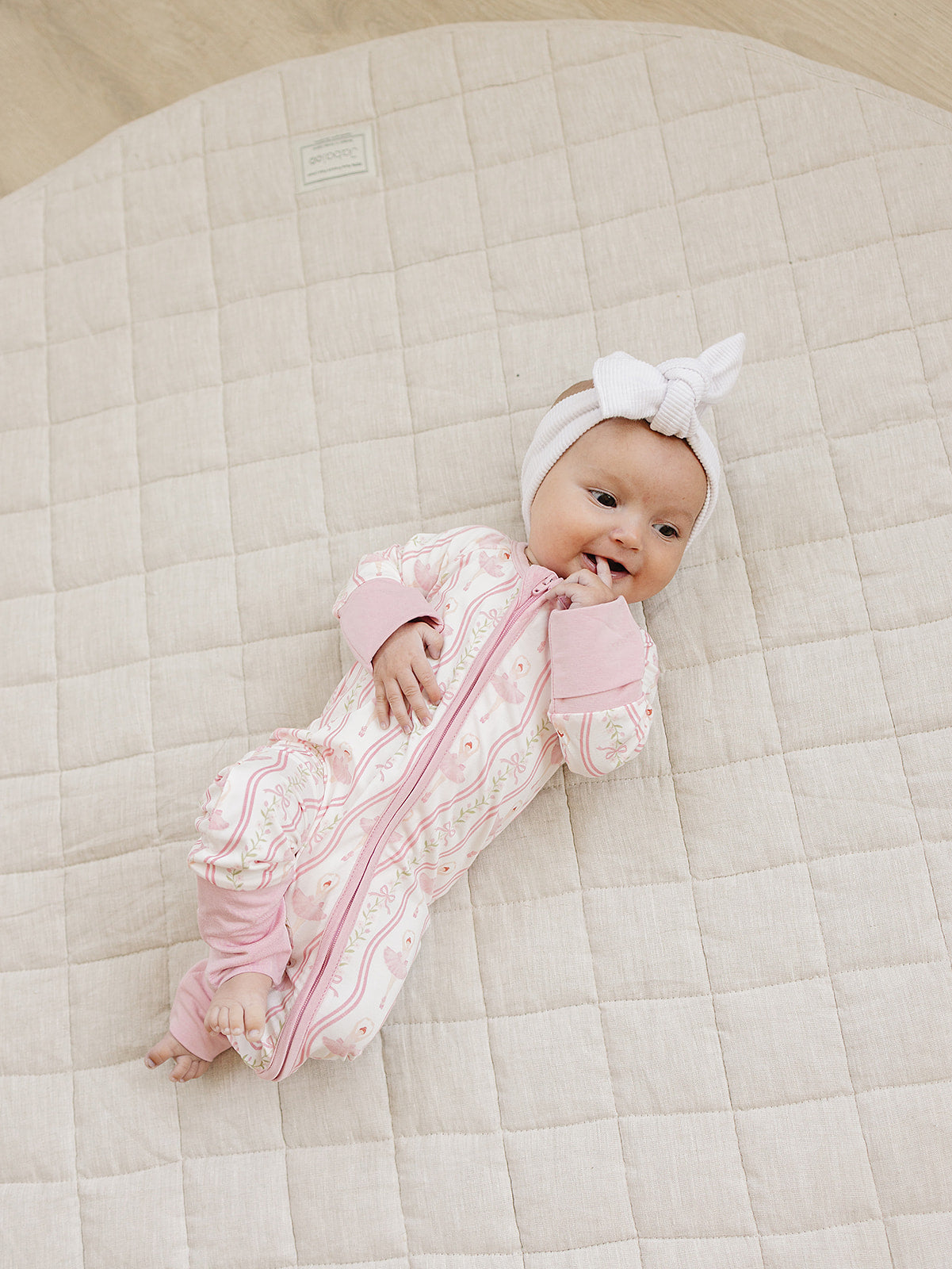Bamboo Zip Romper | Little Ballerina