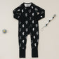 Bamboo Zip Romper | Ink Bolts