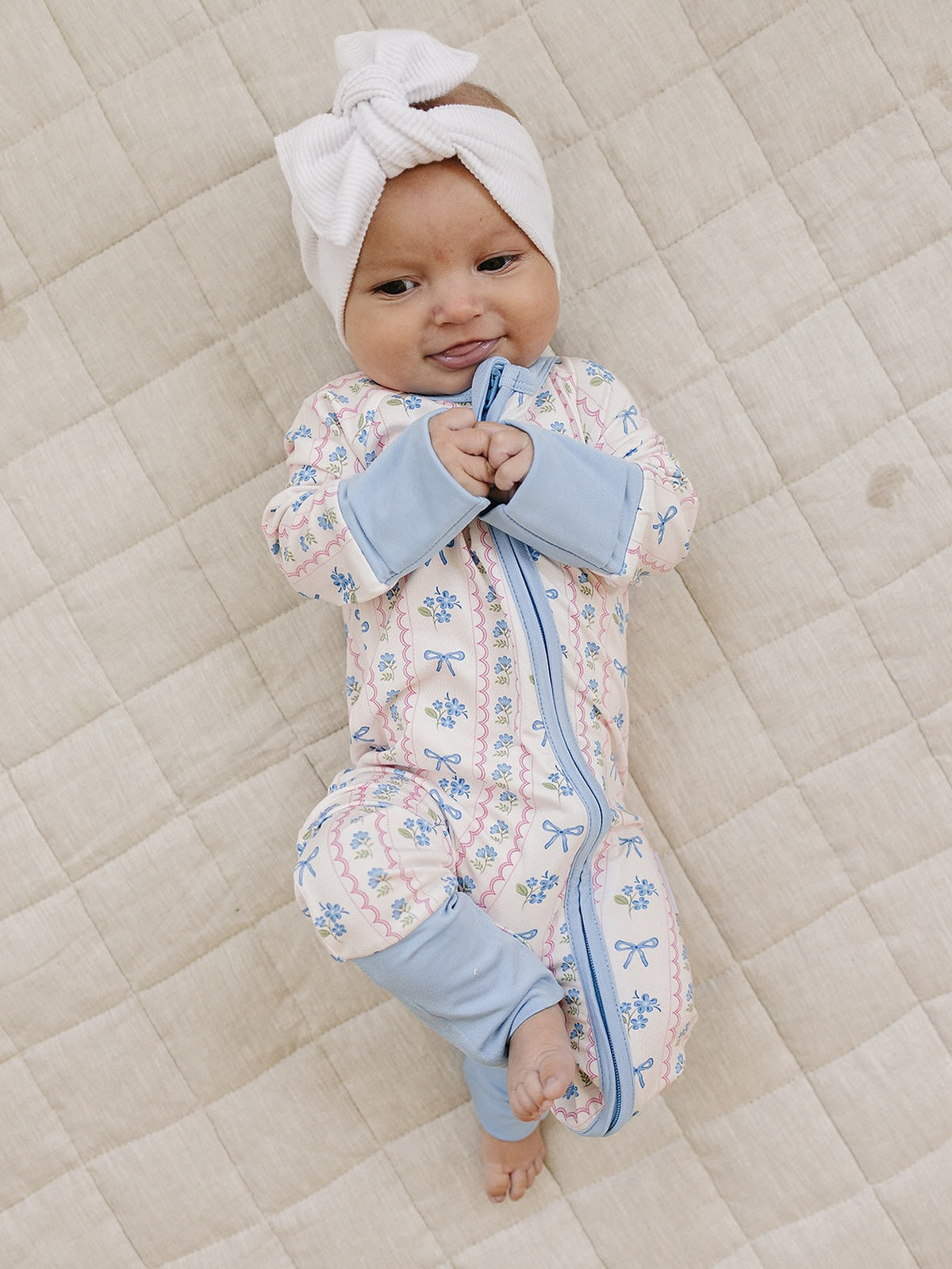 Bamboo Zip Romper | Whimsy Bloom