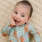 Bamboo Zip Romper | Gingerbread Gingham