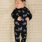 Bamboo Zip Romper | Born to Ride Black